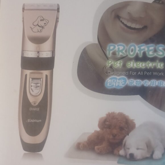 New Professional 5 Blade Electric Gold colored Dog Clipper Full Set Model P2 - Picture 3 of 5